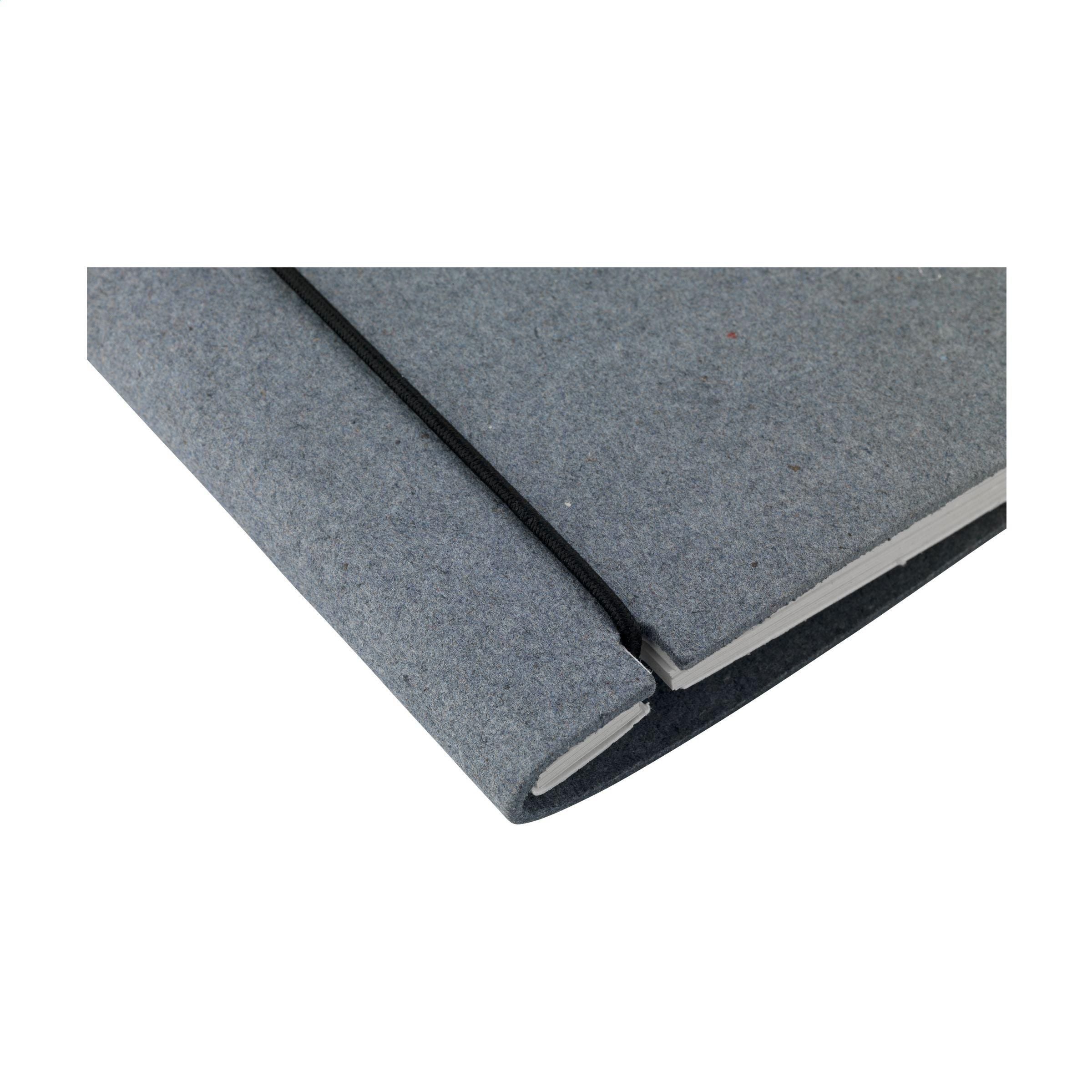 Recycled Textile Refillable Paper Notebook A5