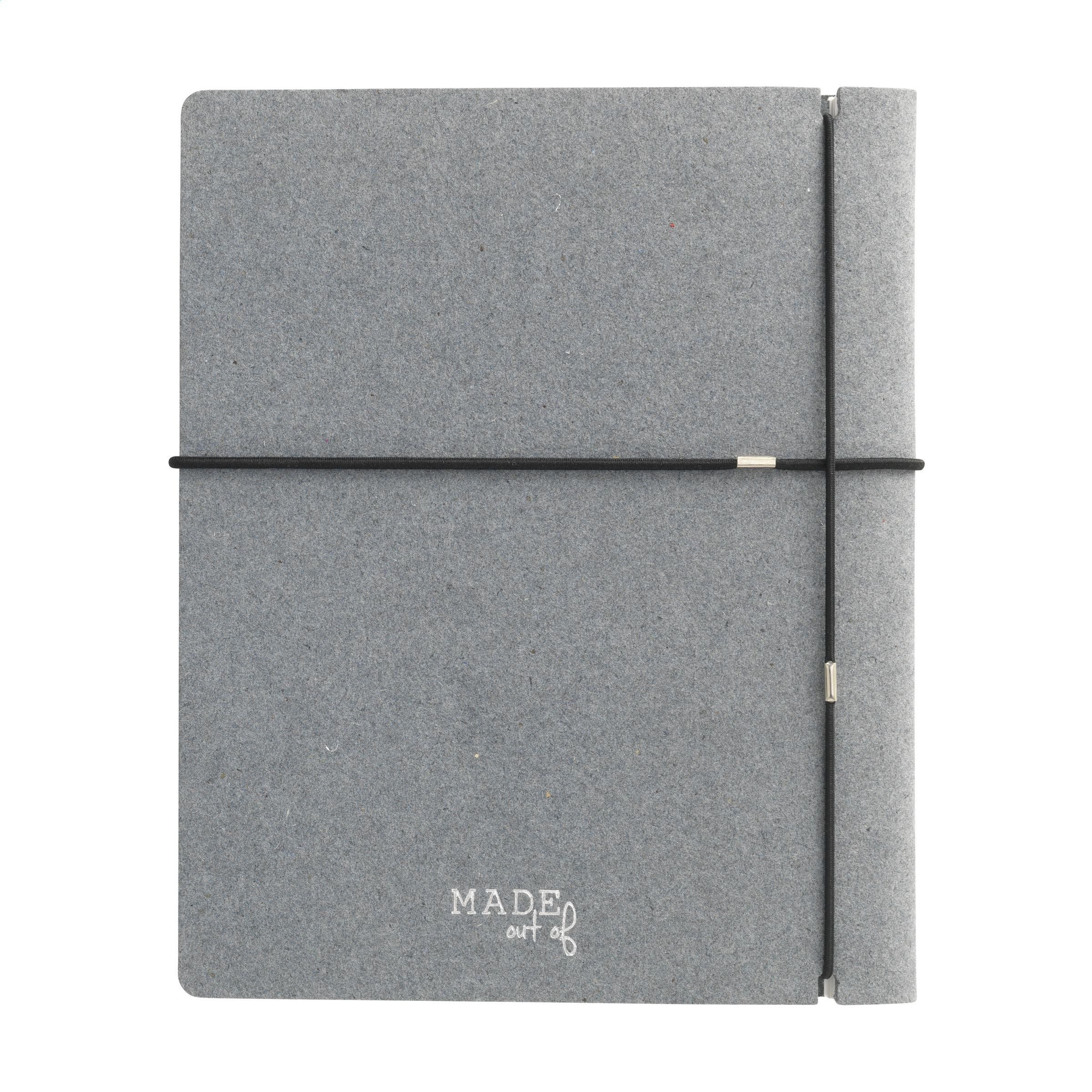 Recycled Textile Refillable Paper Notebook A5