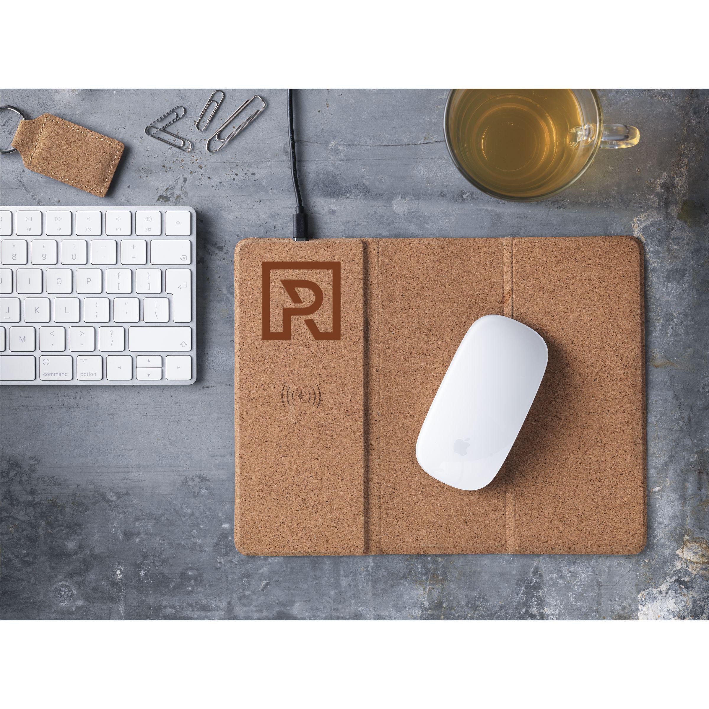 Cork Wireless Charging Mousepad