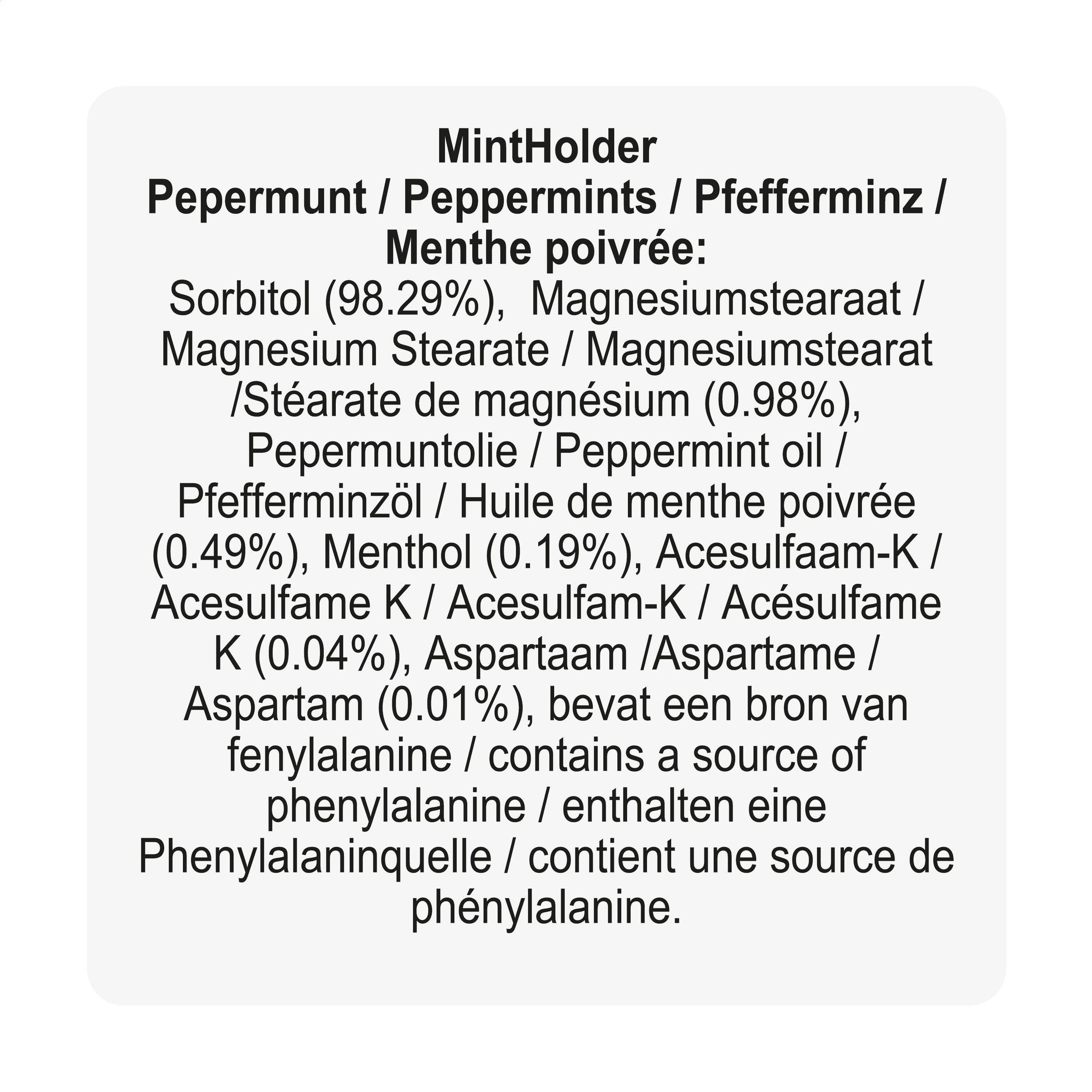 Mintholder Peppermints