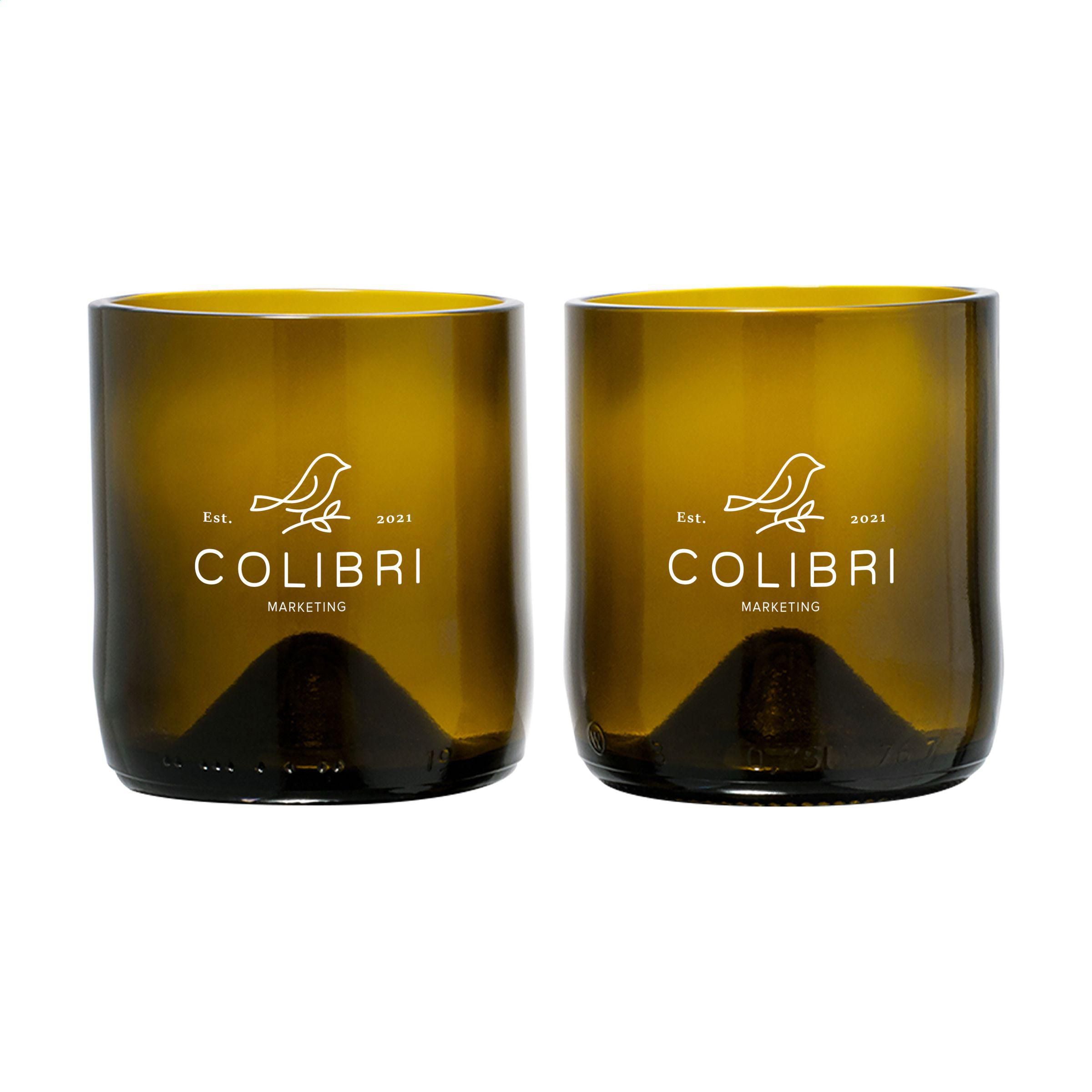 Rebottled® Short Tumbler 2-Pack Drinking Glasses