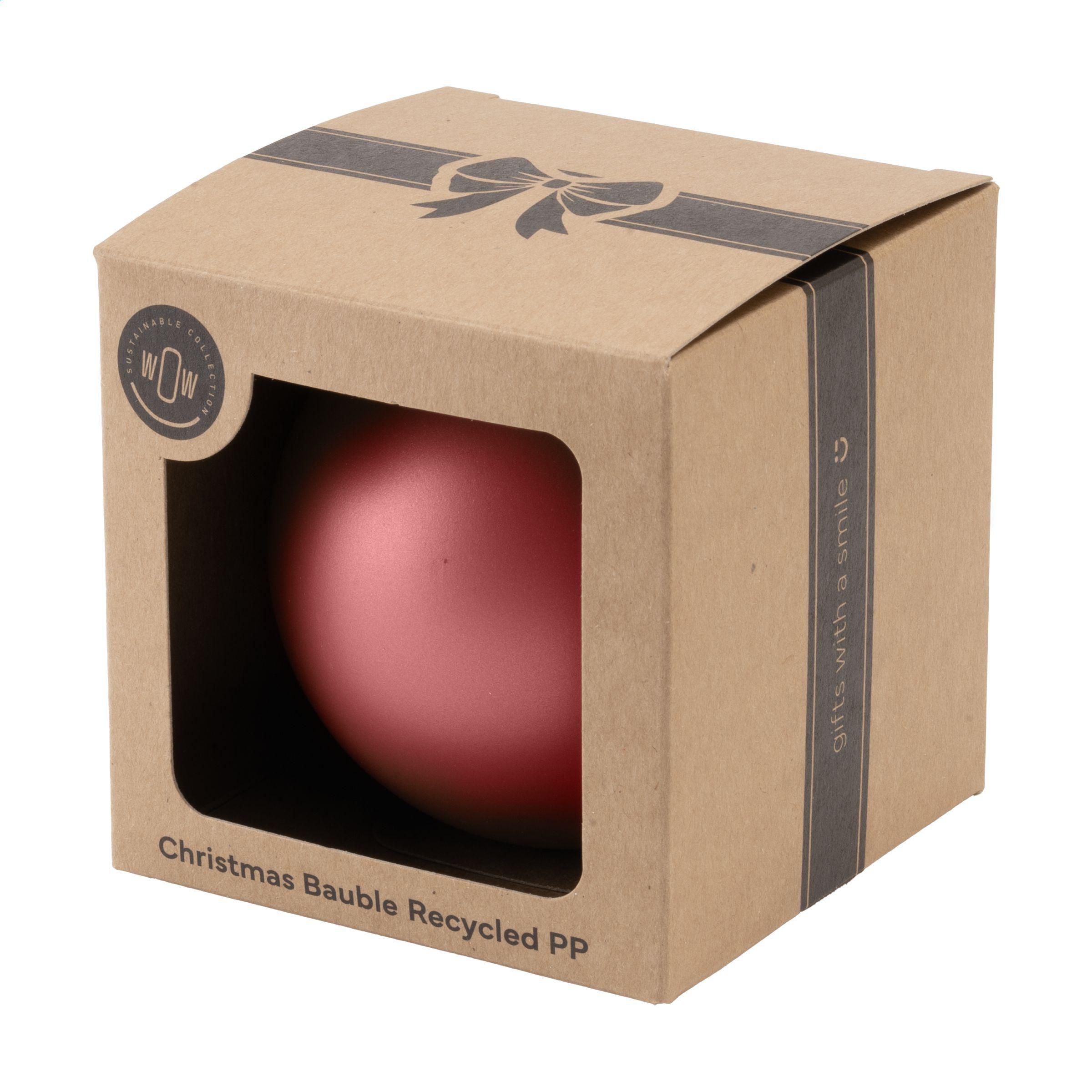 Christmas Bauble Ø7cm Recycled Pp Box - Made In Europe
