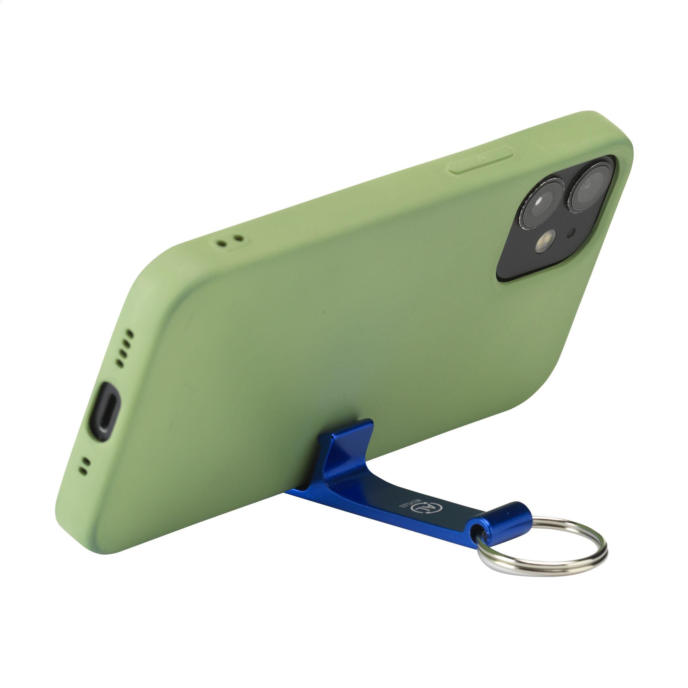 Alu Opener Phone Stand Grs Recycled Keyring