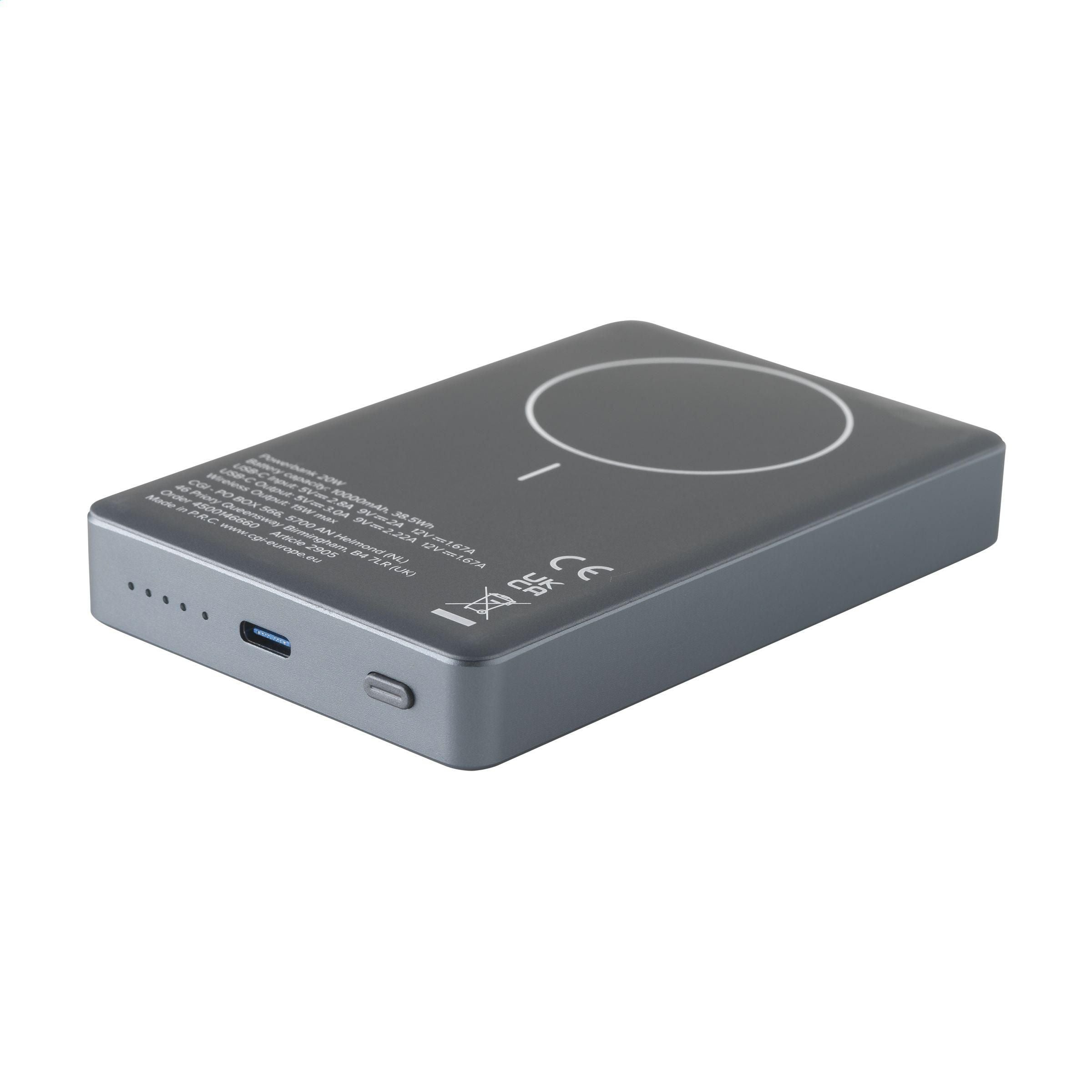 Wireless Rcs Recycled Alu Magsafe Powerbank 10000