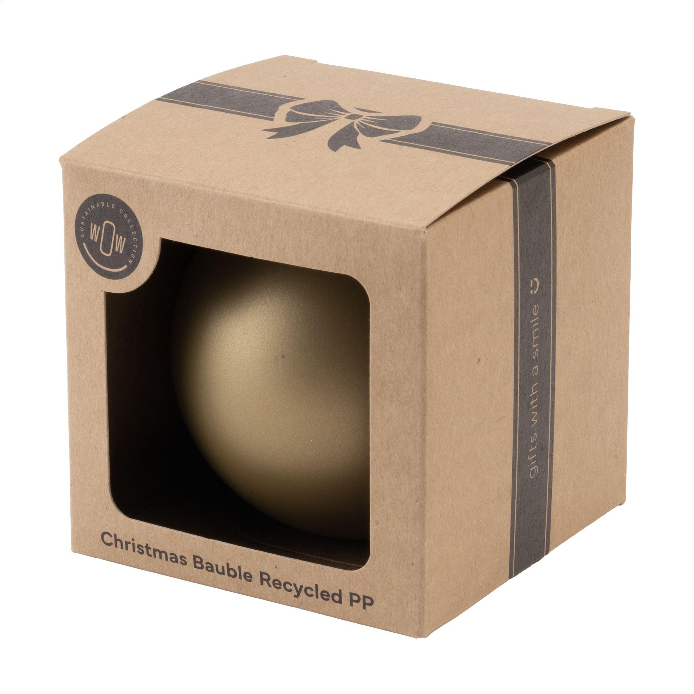 Christmas Bauble Ø7cm Recycled Pp Box - Made In Europe