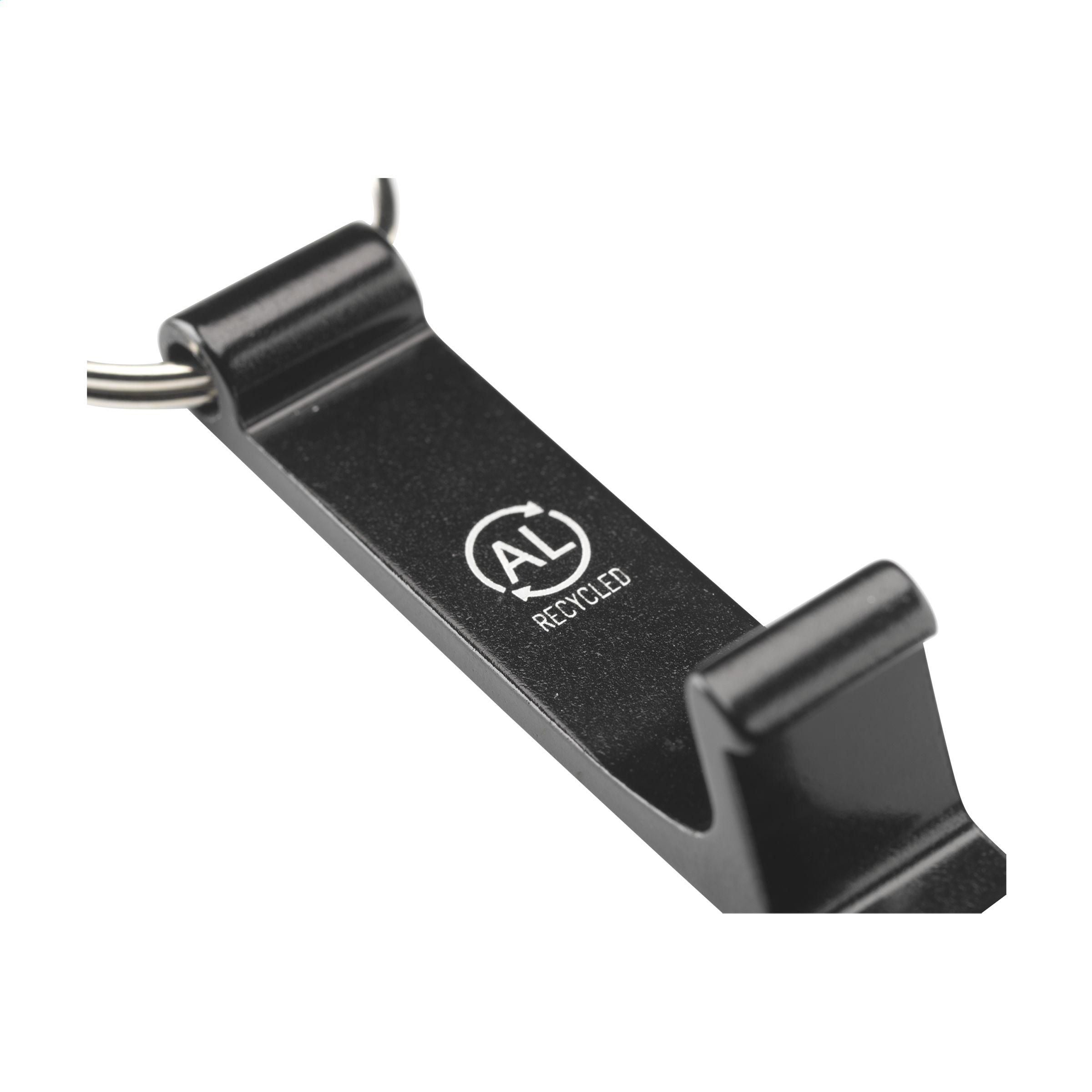 Alu Opener Phone Stand Grs Recycled Keyring
