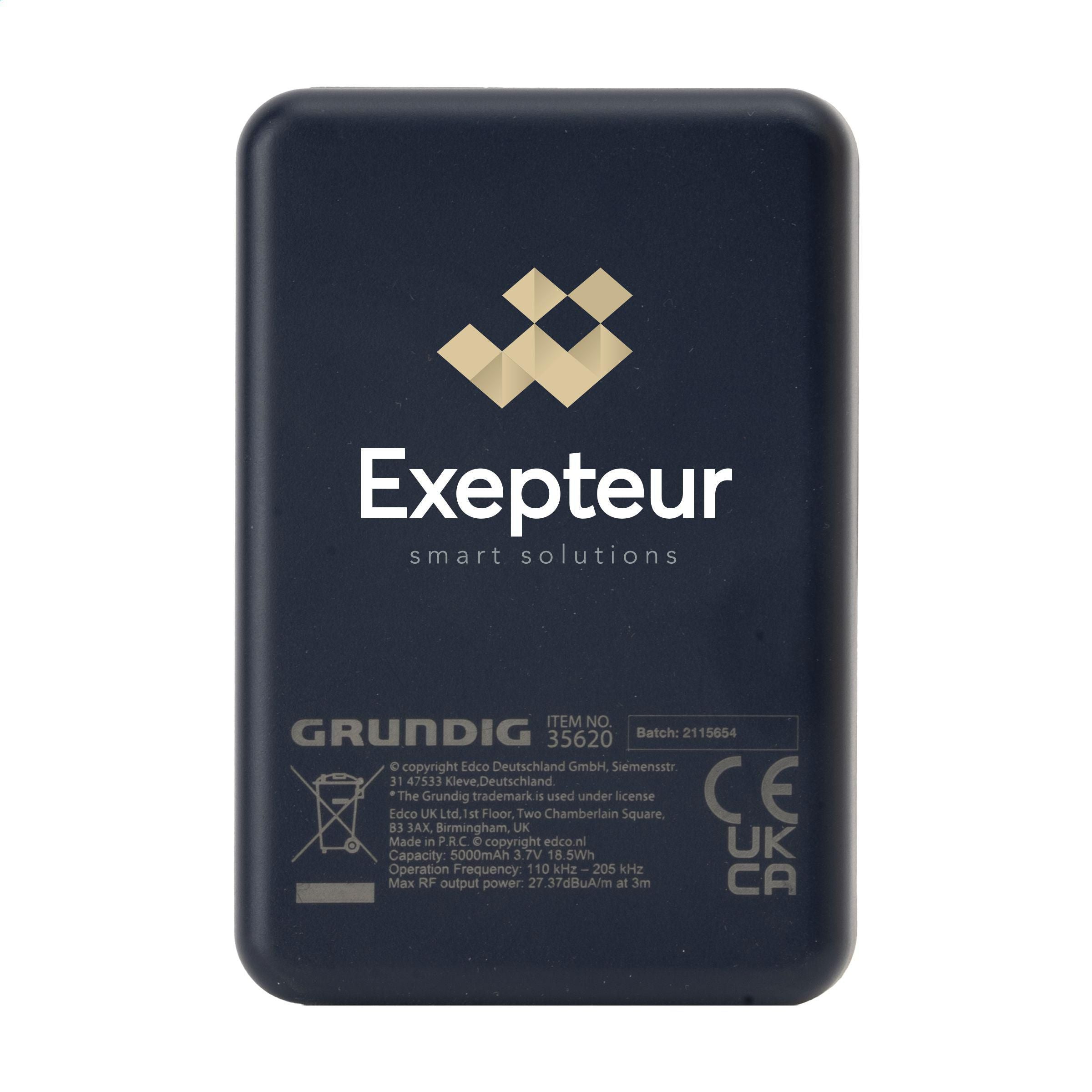Grundig Wireless Magnetic Powerbank Mini 5000Mah