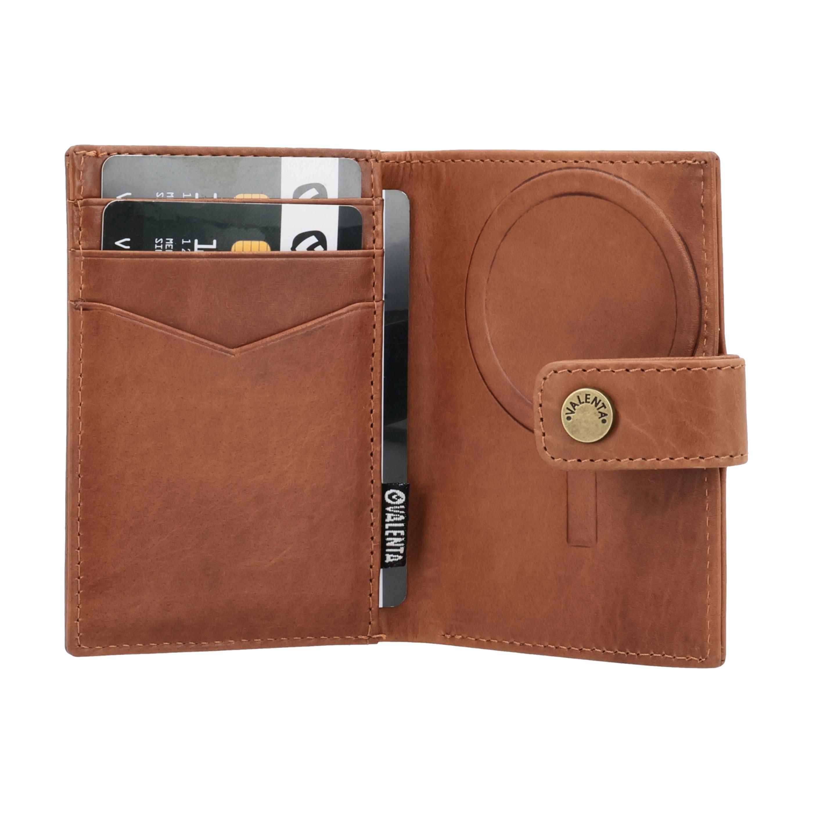 Valenta Card Wallet Leather Magsafe Luxe