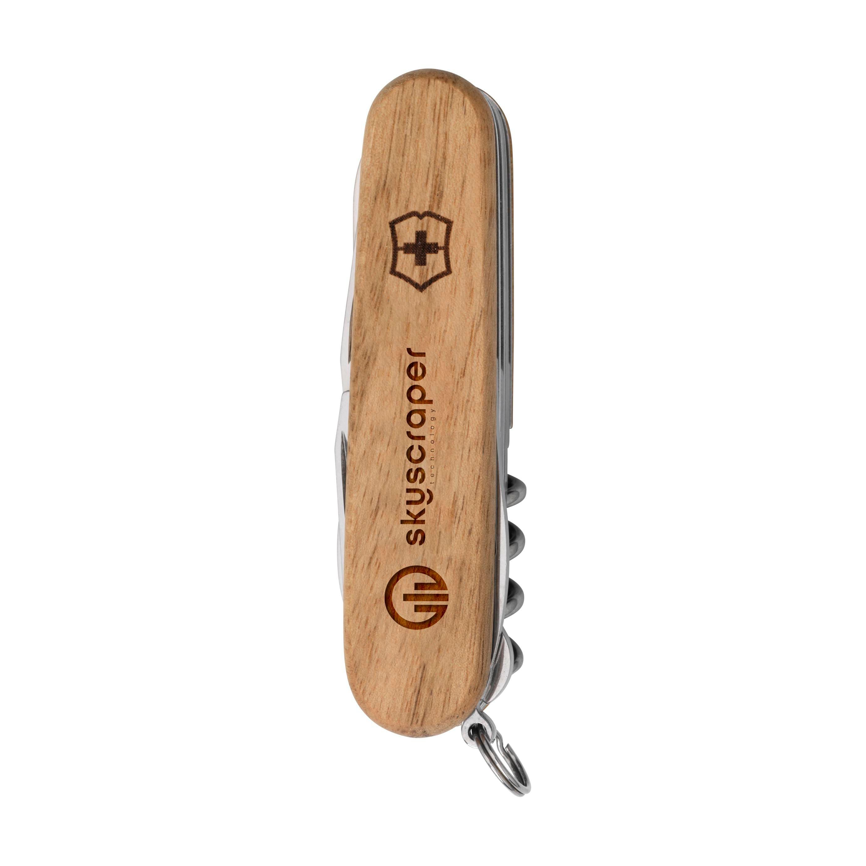 Victorinox Huntsman Wood Pocket Knife In A Gift Box