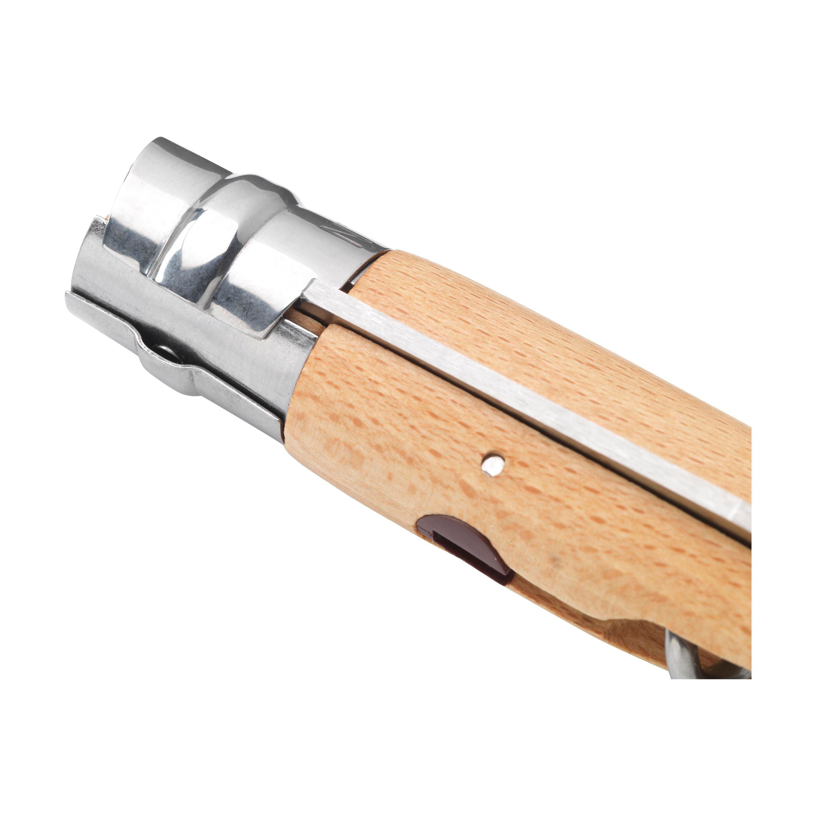 Opinel No 10 Corkscrew Bottle Opener In A Sleeve