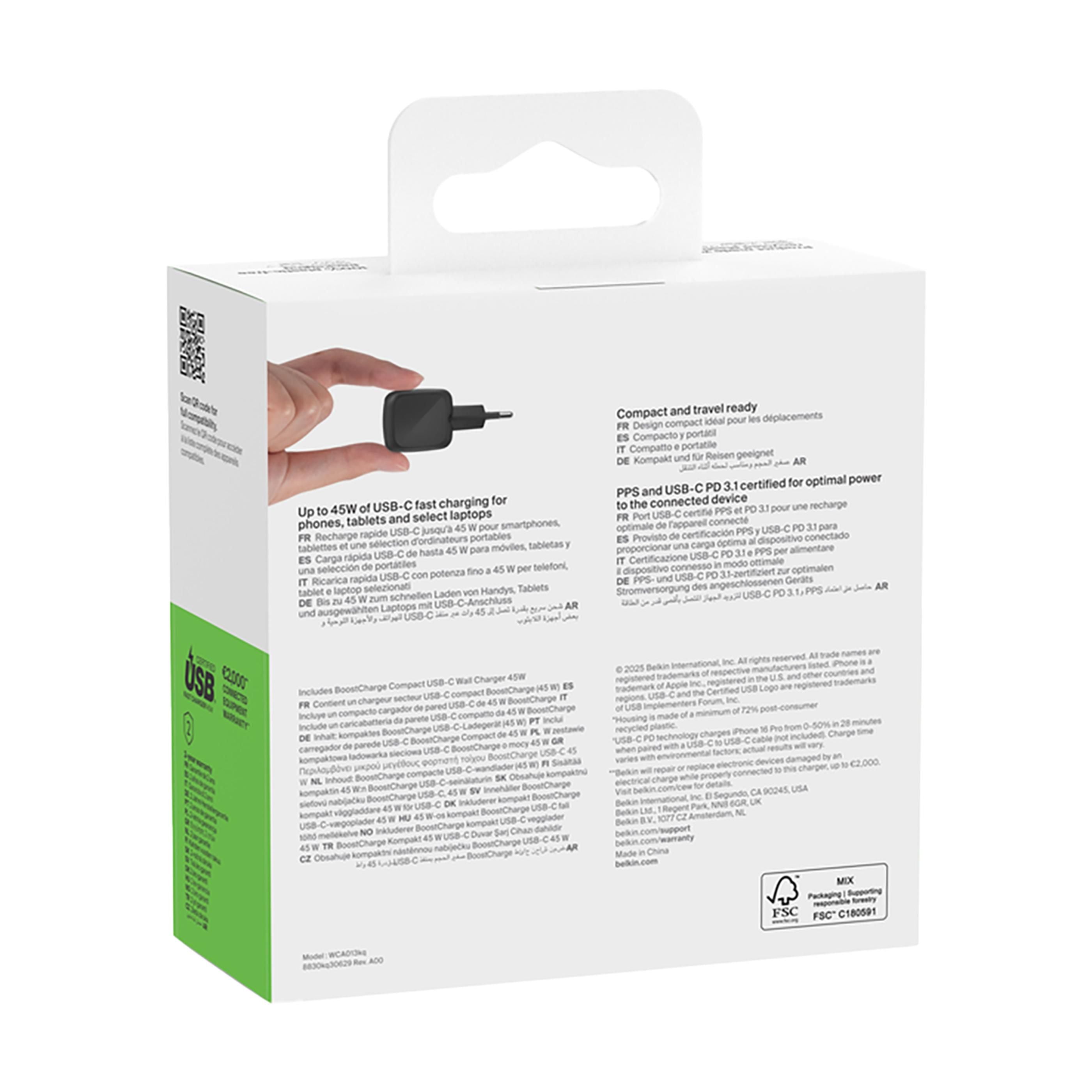 Belkin 45W Usb Pd Wall Charger With Pps