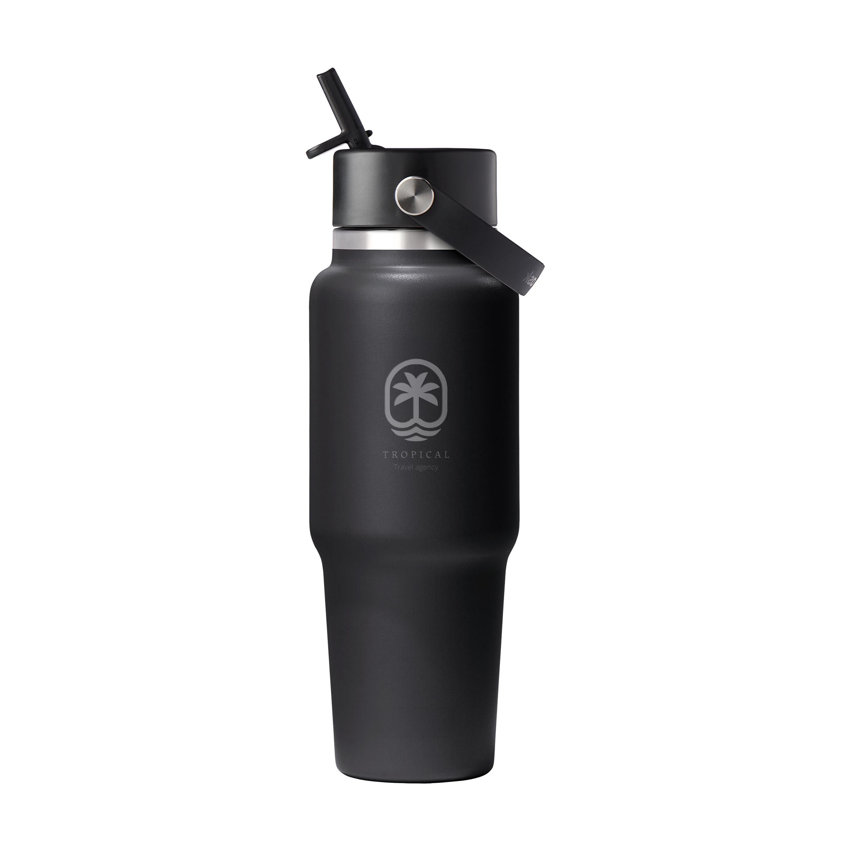 Hydro Flask Wide Mouth Travel Bottle With Flex Straw Cap 946 Ml Water Bottle