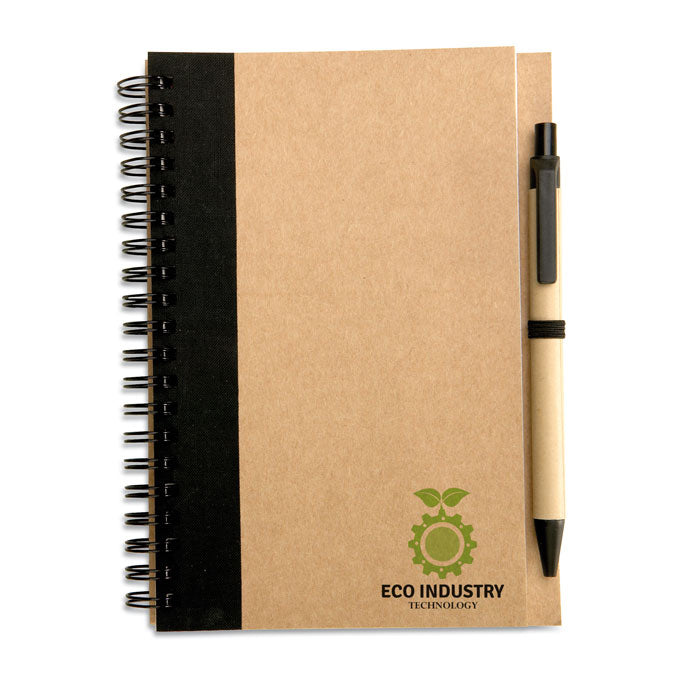 B6 Recycled notebook with pen