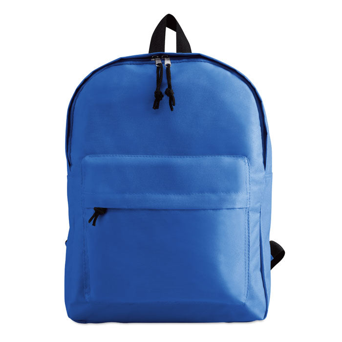 Polyester Backpack with Zipped Outer Pocket
