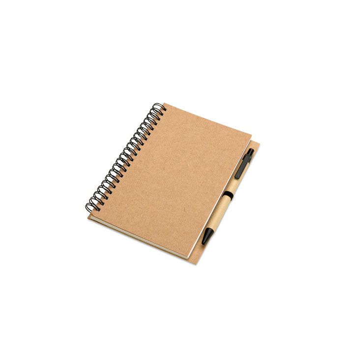 B6 Recycled notebook with pen