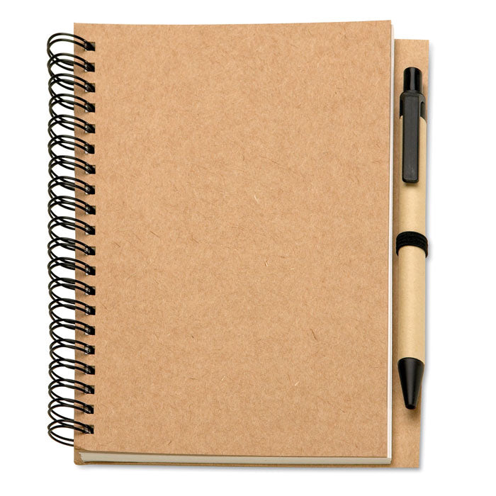 B6 Recycled notebook with pen