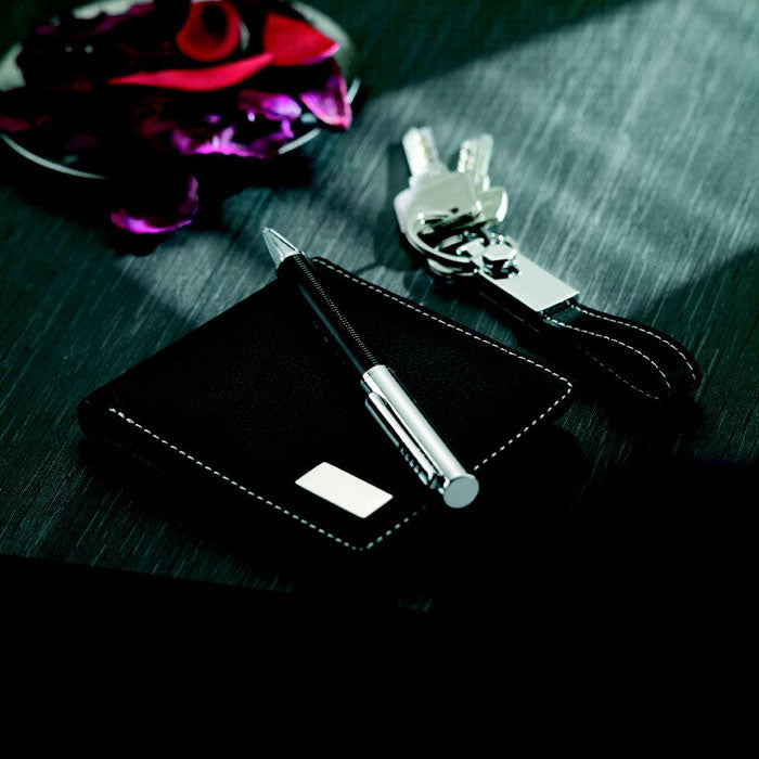 Ball pen key ring and wallet