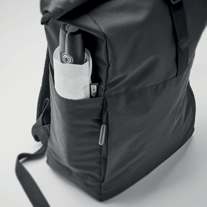 300D RPET rolltop backpack