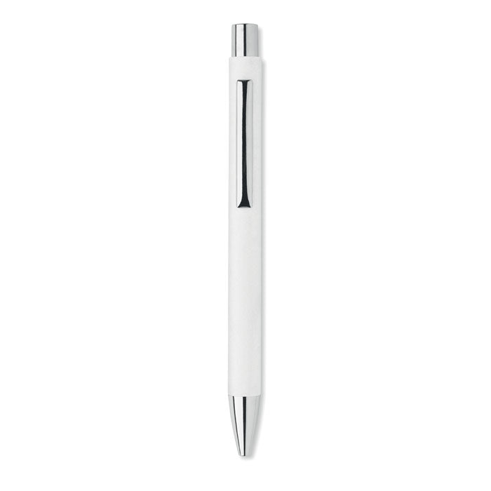 Recycled paper push ball pen