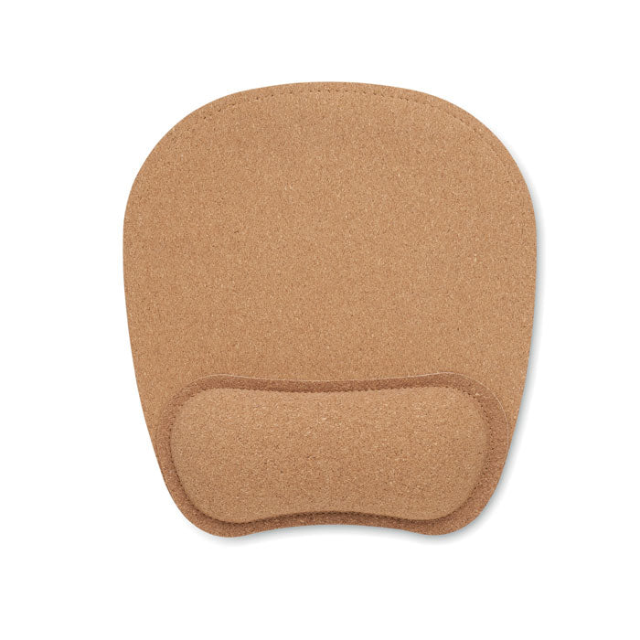 Ergonomic cork mouse mat