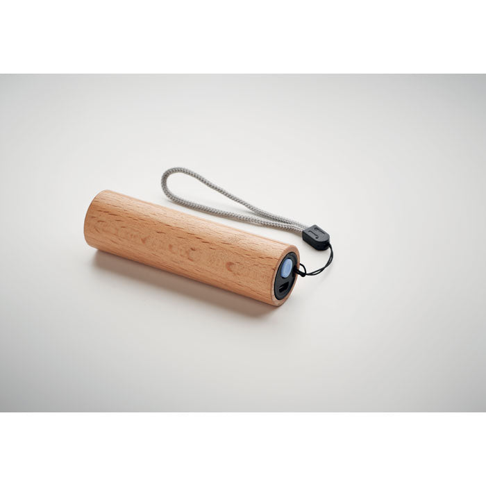 Beech wood rechargeable torch