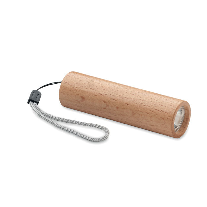 Beech wood rechargeable torch