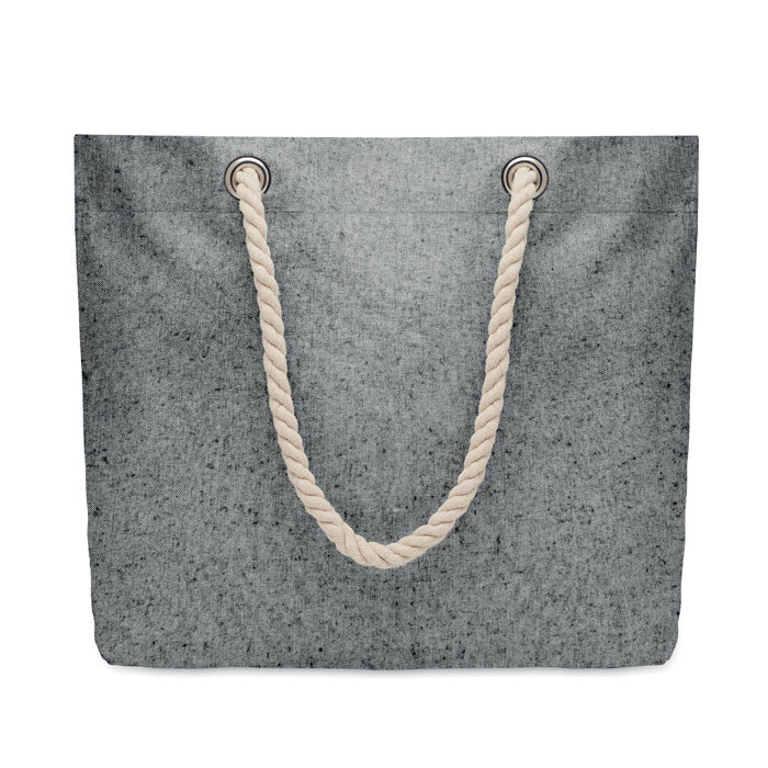 Cord Handle Beach Bag in Cotton