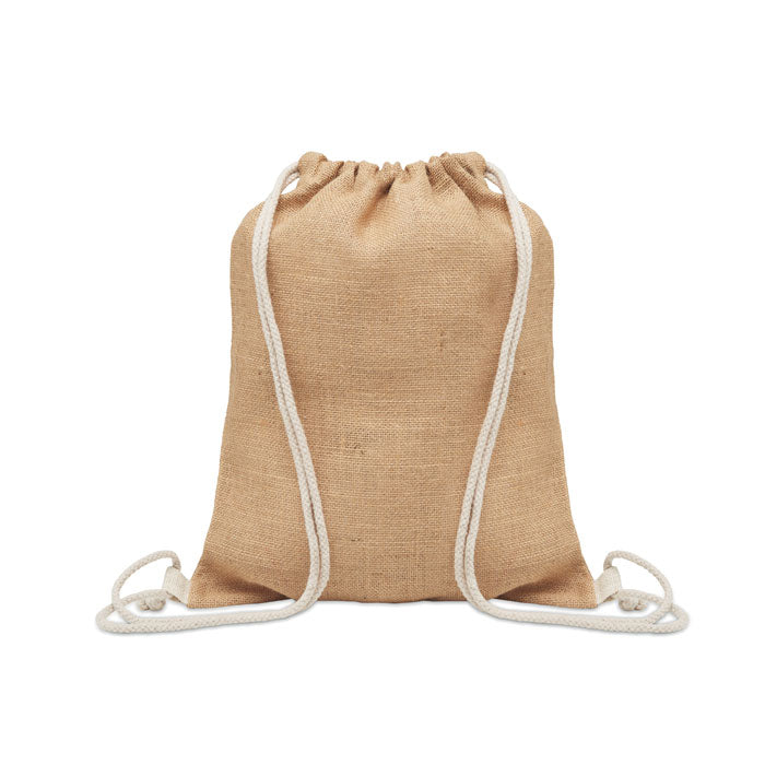 Jute drawstring bag