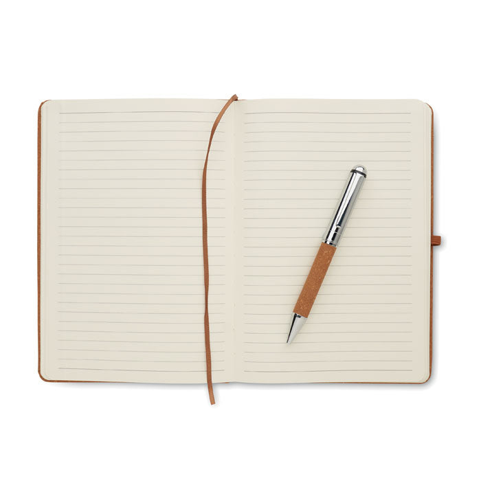 Recycled leather notebook set