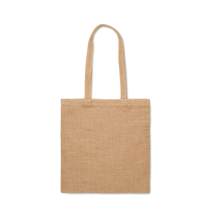 Jute long handled shopping bag