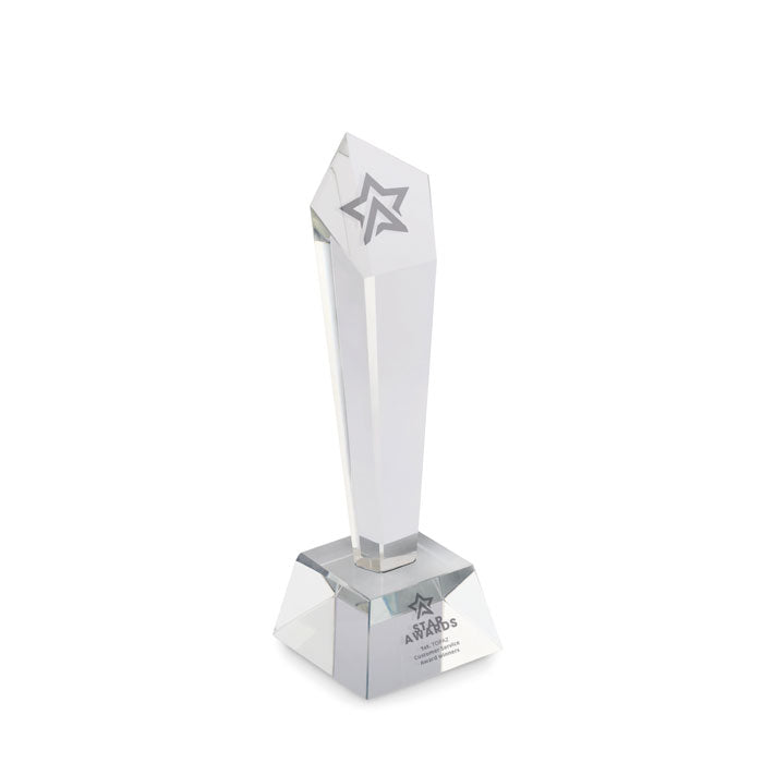 Crystal award in a gift box