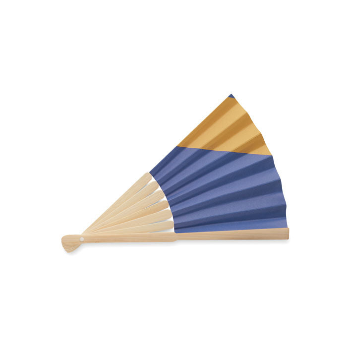 Manual Bamboo Fan with Flag Design