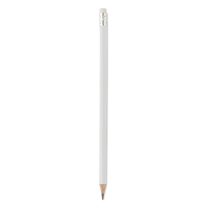 Natural pencil with eraser