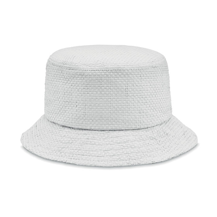 Paper straw bucket hat