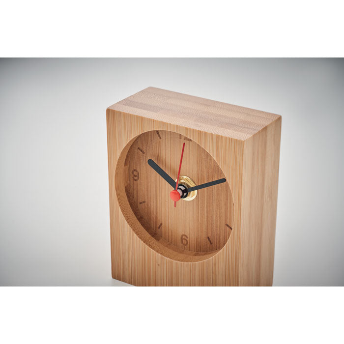 Bamboo table clock