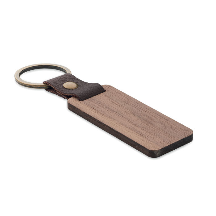 Key ring in walnut and PU