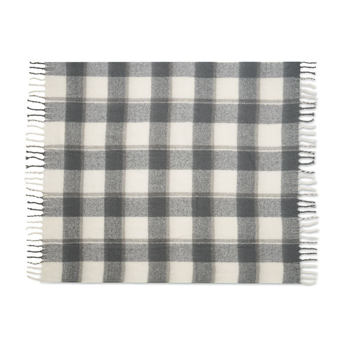 Chequered mohair blanket