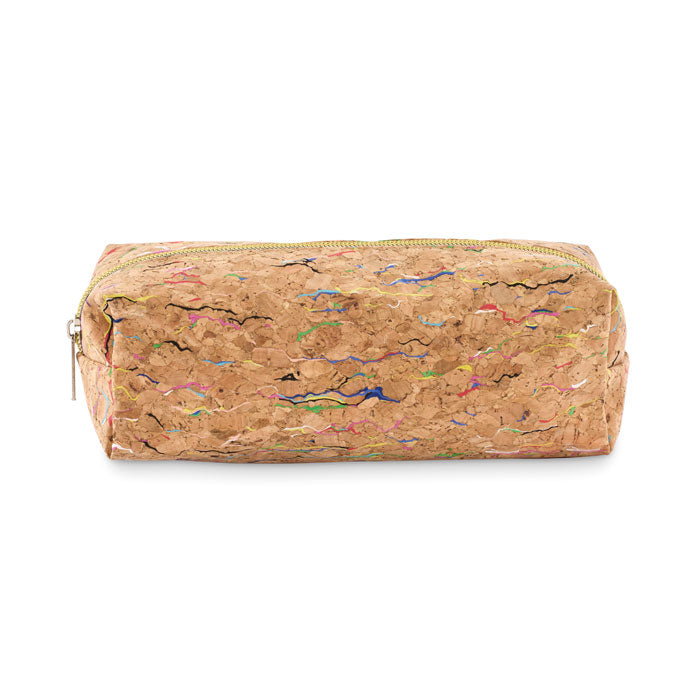 Coloured cork pencil case