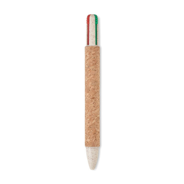 Cork 4-colour ink ball pen