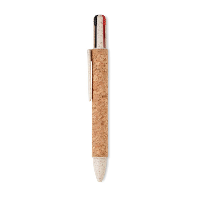 Cork 4-colour ink ball pen