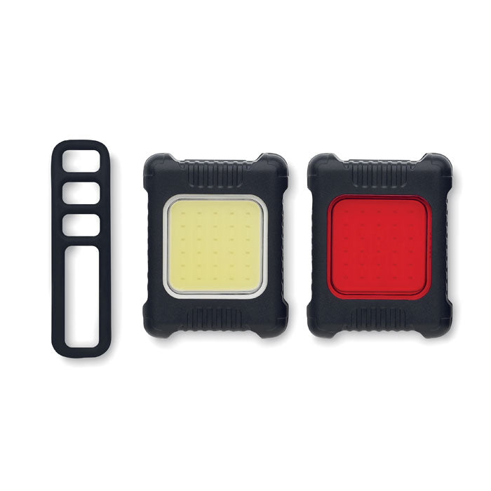 Rechargeable bike light set