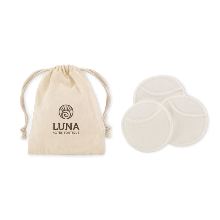 Reusable face cleaning pad set