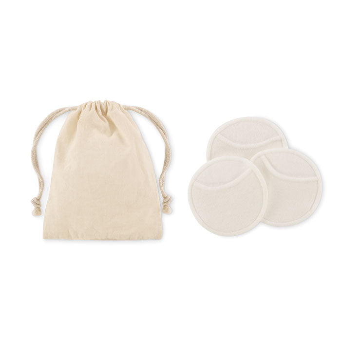 Reusable face cleaning pad set