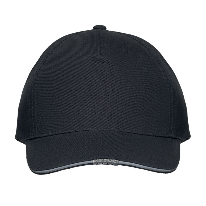 5 panel LED cotton cap 220gr/m²