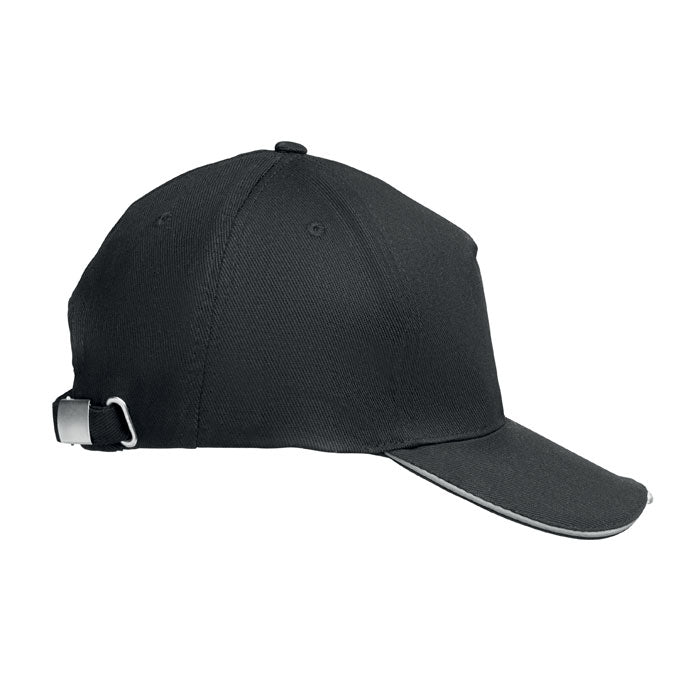 5 panel LED cotton cap 220gr/m²