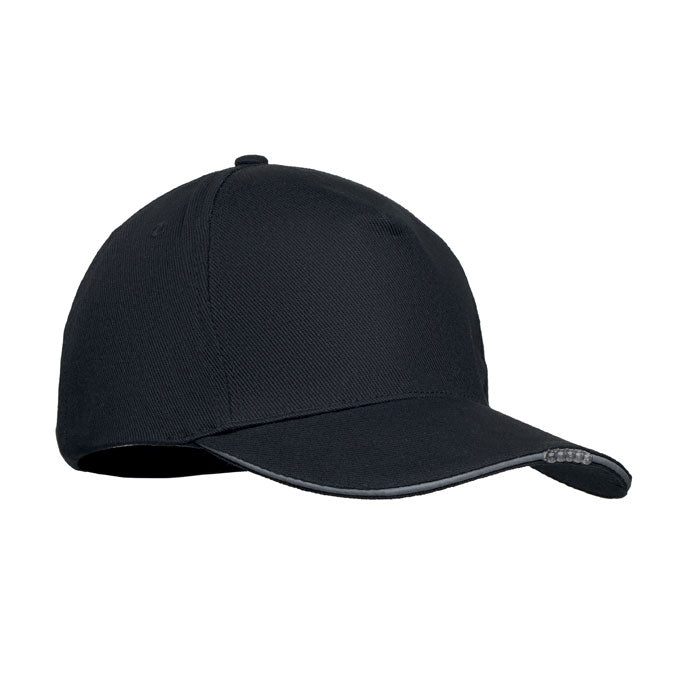 5 panel LED cotton cap 220gr/m²