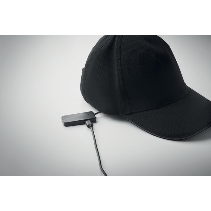 5 panel LED cotton cap 220gr/m²