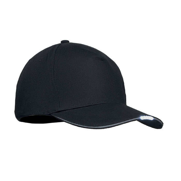 5 panel LED cotton cap 220gr/m²