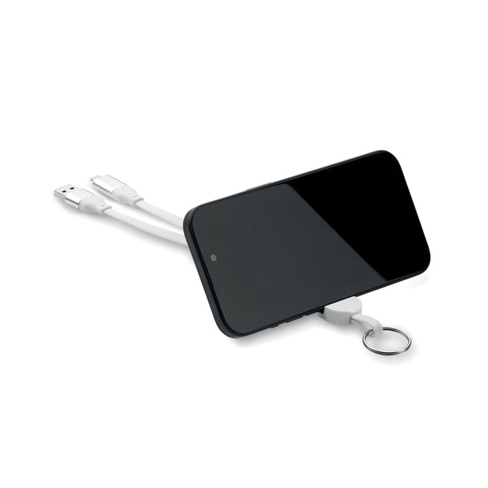 2-in-1 Charging Cable Keyring and Phone Stand