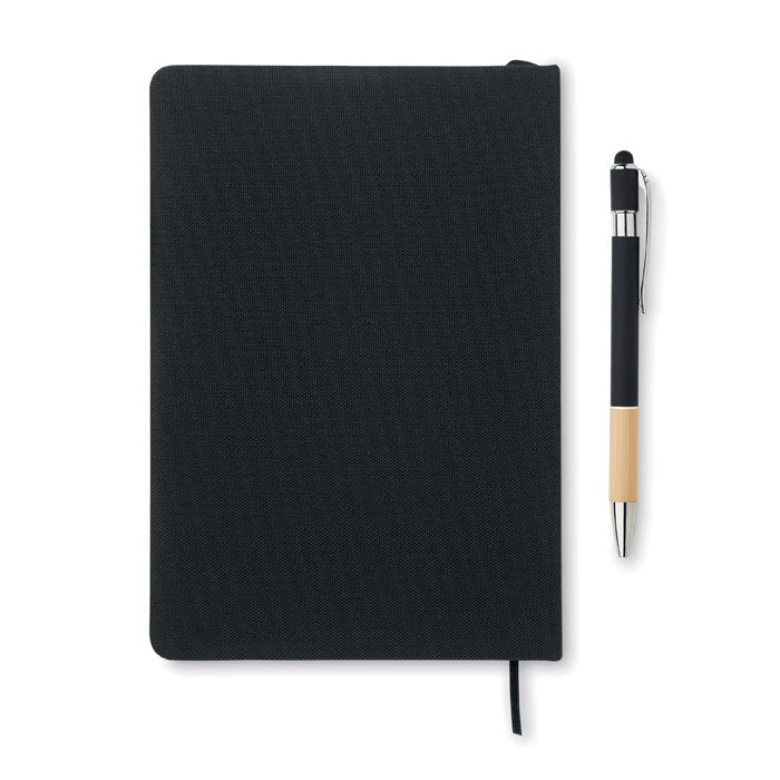 A5 RPET notebook with pen